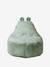 Kinderpoef van ribfluweel beige+groen+rozen - vertbaudet enfant 