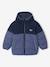 Jongensjas met capuchon blauw+roest - vertbaudet enfant 