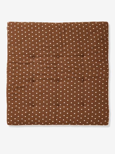 Boxmatras van katoengaas chocoladebruin - vertbaudet enfant 