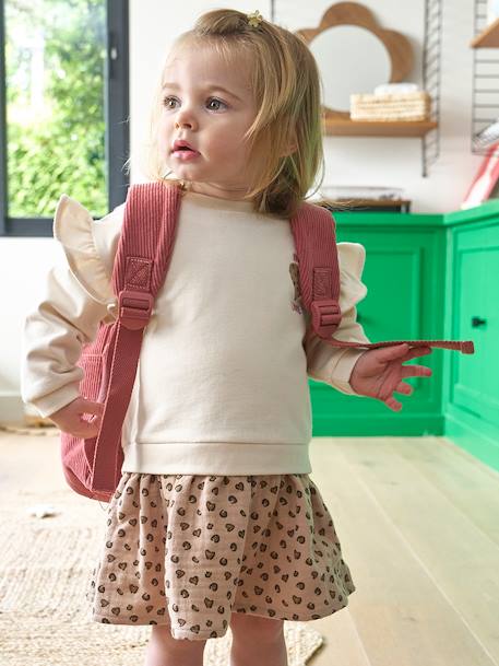 Gepersonaliseerde babyrugzak meisje oudroze - vertbaudet enfant 