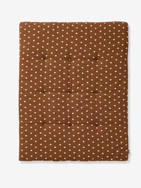 Boxmatras van katoengaas chocoladebruin - vertbaudet enfant 