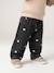Wijde jeans met kleine geborduurde hartjes denimgrijs+double stone+stone - vertbaudet enfant 