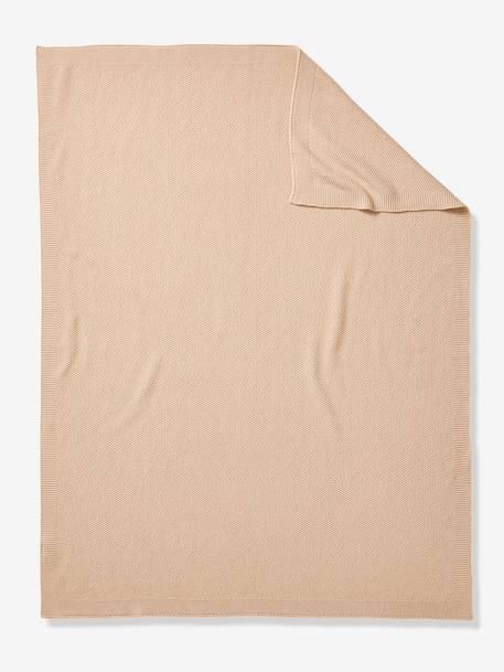 Couverture bébé en tricot coton ficelle - vertbaudet enfant 