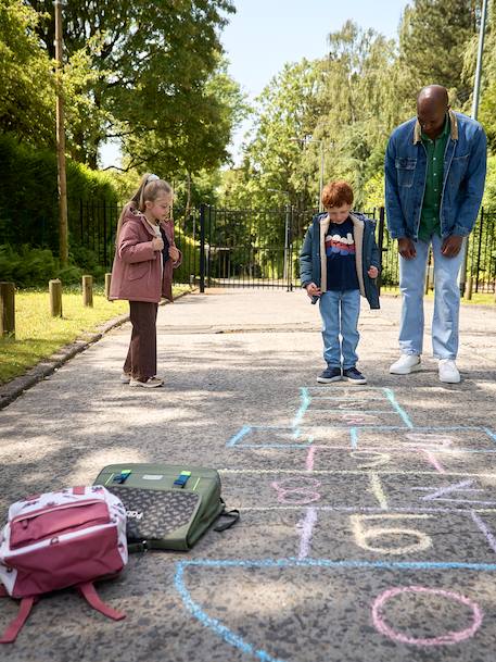 3-in-1 parka voor jongens leiblauw+pecannoot - vertbaudet enfant 