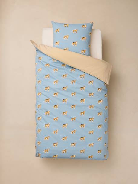 Kinderdekbedovertrekset ODYSSEE middenblauw - vertbaudet enfant 
