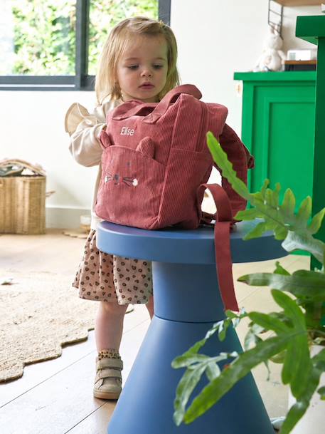 Gepersonaliseerde babyrugzak meisje oudroze - vertbaudet enfant 