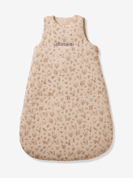 Gigoteuse en gaze de coton NUTTY ficelle - vertbaudet enfant 