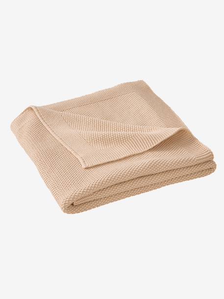 Couverture bébé en tricot coton ficelle - vertbaudet enfant 