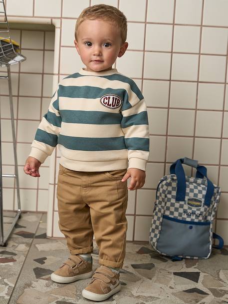 Ensemble bébé garçon sweat et pantalon vert émeraude - vertbaudet enfant 