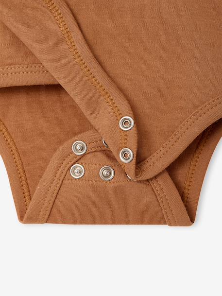 Set van 5 babyrompers met lange mouwen karamel - vertbaudet enfant 