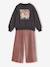 Set meisje sweater en broek antraciet+ecru - vertbaudet enfant 