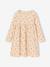 Ensemble fille cardigan et robe imprimée fleurs camel+jaune pâle+marine+vert de gris - vertbaudet enfant 