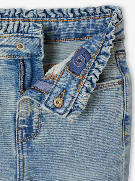 Slim jeans meisje lichtblauw+middenblauw - vertbaudet enfant 