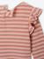 Baby meisjesshirt met lange mouwen rozen+vanille - vertbaudet enfant 