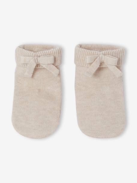 Ensemble 3 pièces bébé fille beige chiné - vertbaudet enfant 