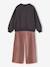 Set meisje sweater en broek antraciet+ecru - vertbaudet enfant 
