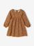 Babyjurk met lange mouwen blauw+hazelnoot - vertbaudet enfant 