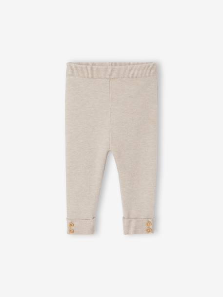 Ensemble 3 pièces bébé fille beige chiné - vertbaudet enfant 