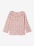 T-shirt baby bedrukt met kleine hartjes oudroze+vanille - vertbaudet enfant 