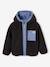 Blouson réversible à capuche garçon bleu grisé+vert sapin - vertbaudet enfant 