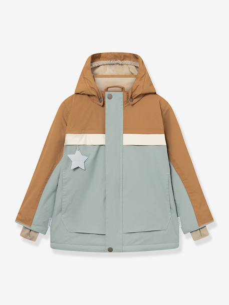 Anorak d'hiver avec doublure polaire MATWALDO enfants MINI A TURE bleu foncé+gris ardoise - vertbaudet enfant 