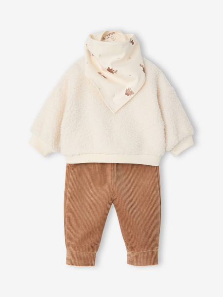 3-delige babyset geboorte ecru - vertbaudet enfant 
