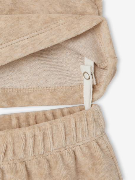 Set van 2 babymeisjespyjama's gemêleerd beige - vertbaudet enfant 