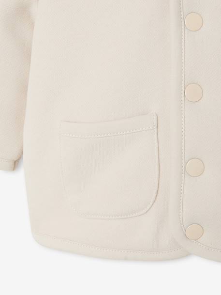 Gilet à capuche naissance vanille - vertbaudet enfant 