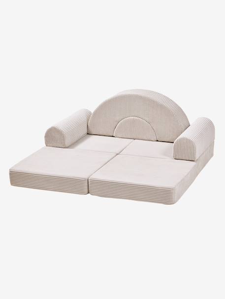 Canapé mousse modulable ALTO beige+rose+vert - vertbaudet enfant 
