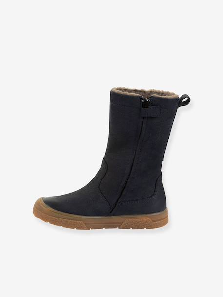 Filles Bottes PULSE TEX STAR BOOTS WOOL Froddo bleu foncé+bordeaux+noir - vertbaudet enfant 
