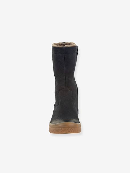 Meisjes Boots PULSE TEX STAR BOOTS WOOL FRODDO bordeauxrood+donkerblauw+zwart - vertbaudet enfant 