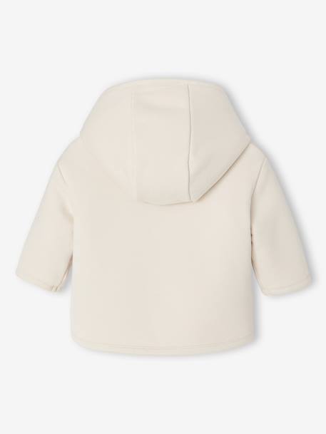 Gilet à capuche naissance vanille - vertbaudet enfant 