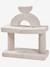 Modulaire schuimrubberen zetel beige+groen+rozen - vertbaudet enfant 