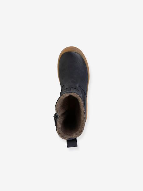 Meisjes Boots PULSE TEX STAR BOOTS WOOL FRODDO bordeauxrood+donkerblauw+zwart - vertbaudet enfant 