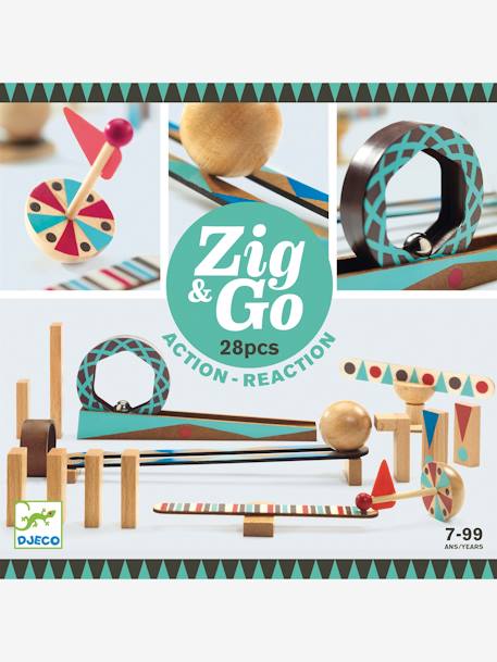Zig & Go 28 pièces DJECO MARRON - vertbaudet enfant 