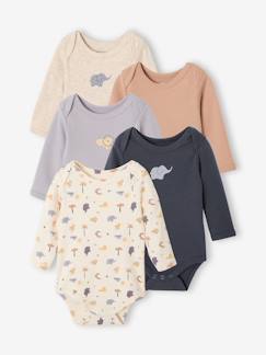 Bébé-Body-Lot de 5 bodies bébé garçon manches longues