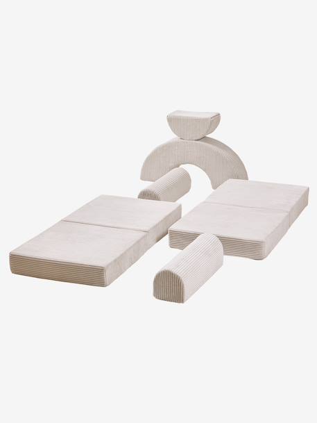 Canapé mousse modulable ALTO beige+rose+vert - vertbaudet enfant 