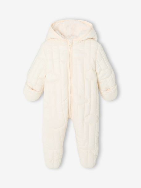 Combipilote naissance avec capuche écru - vertbaudet enfant 