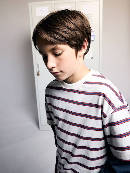 Set van 2 jongens-T-shirts ecru - vertbaudet enfant 
