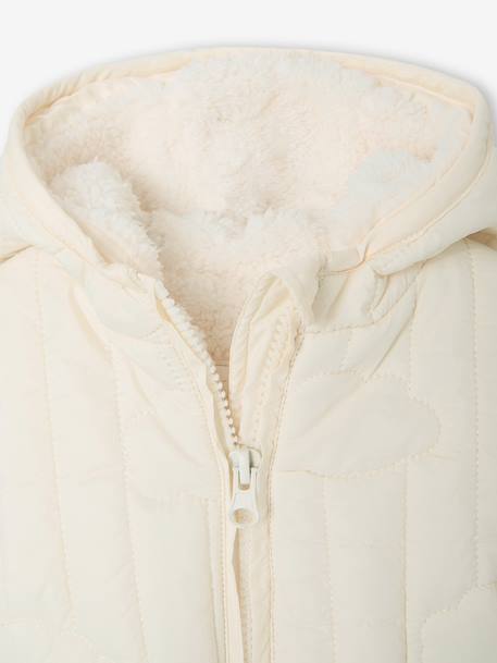Baby winterpak met capuchon ecru - vertbaudet enfant 