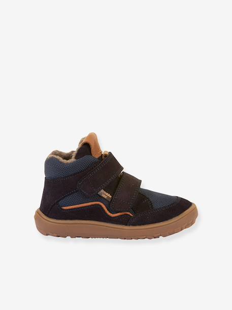 Blote voeten boots kinderen BAREFOOT TEX WOOL FRODDO blauw+donkerblauw+kameel+leigrijs - vertbaudet enfant 