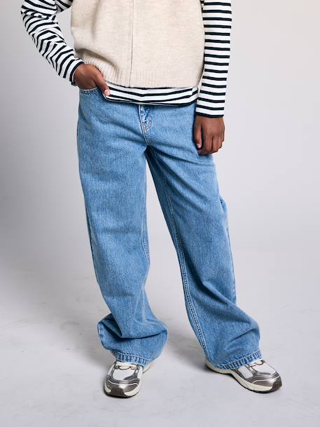 Fille-Pantalon large fille denim