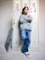 Sweat polaire garçon col montant gris chiné - vertbaudet enfant 