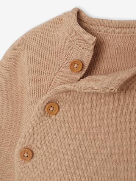 Ensemble naissance pull et pantalon beige - vertbaudet enfant 