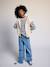 Gilet sans manches fille à capuche zippé beige - vertbaudet enfant 