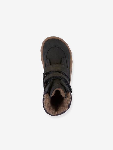 Bottes pieds nus pour enfants ZERU TEX WINTER BAREFOOT Froddo bleu foncé+bleu pétrole+rose doré - vertbaudet enfant 