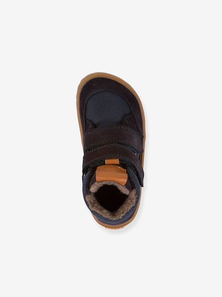 Blote voeten boots kinderen BAREFOOT TEX WOOL FRODDO blauw+donkerblauw+kameel+leigrijs - vertbaudet enfant 