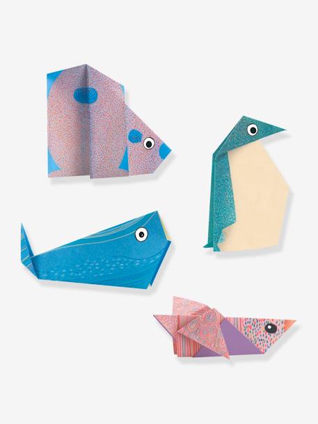 Origami facile - Les animaux polaires DJECO BLEU - vertbaudet enfant 
