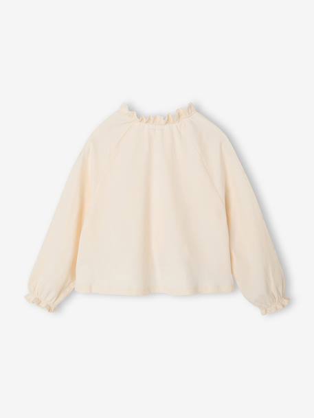 Blouse manches longues enfant fille écru - vertbaudet enfant 