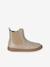 Boots fille cuir zippées beige+bronze+cacao+jaune d'or+marine+marron+noir+vert+vieux rose - vertbaudet enfant 